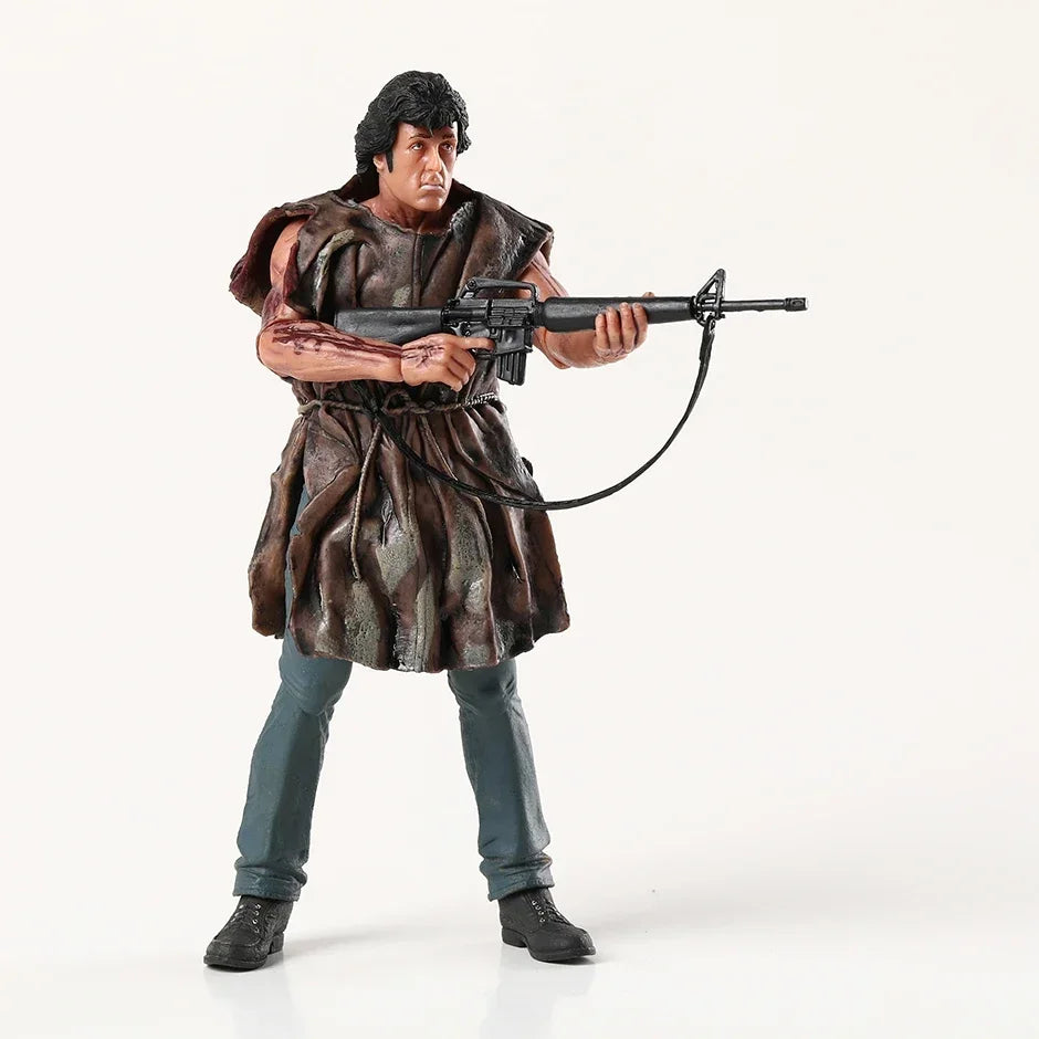 NECA First Blood John J Rambo Action Figure PVC Brinquedos