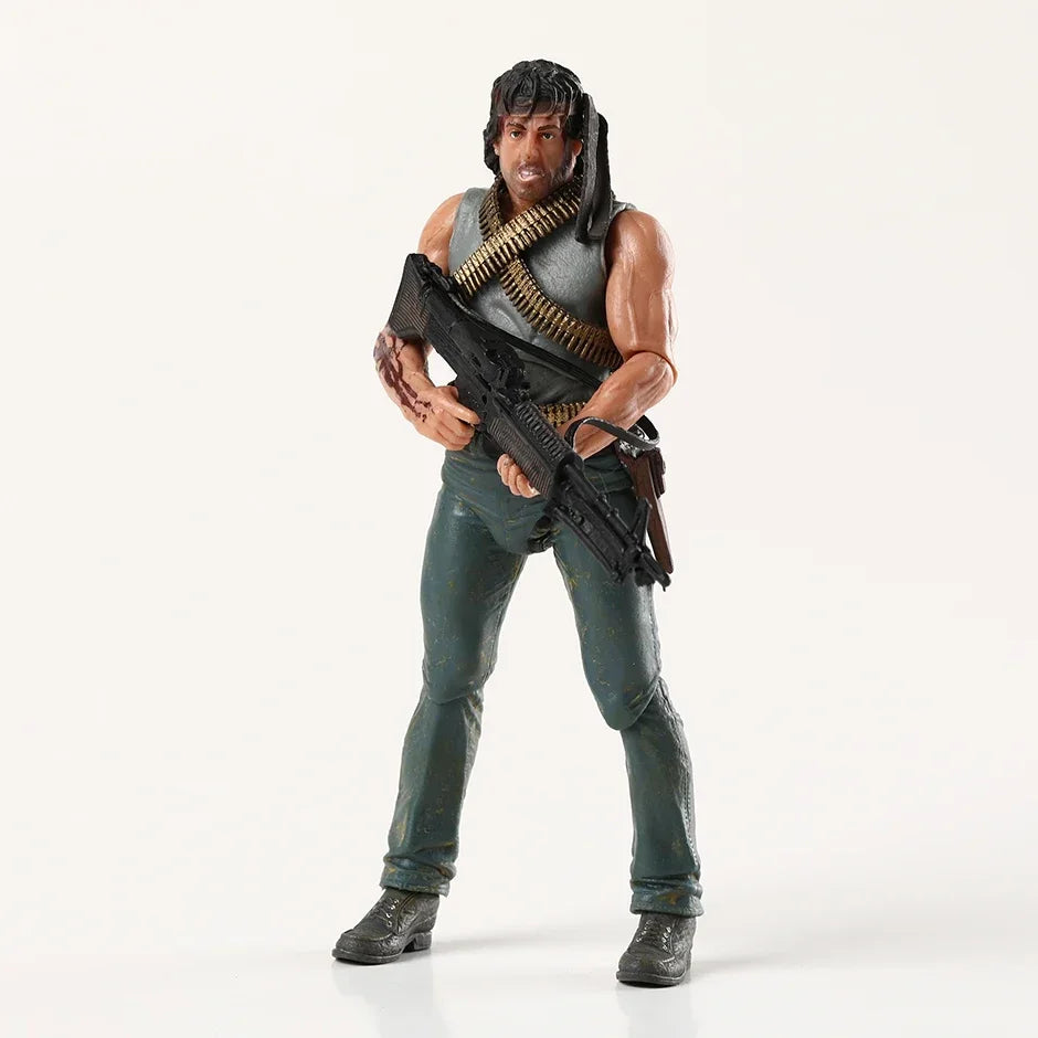 NECA First Blood John J Rambo Action Figure PVC Brinquedos