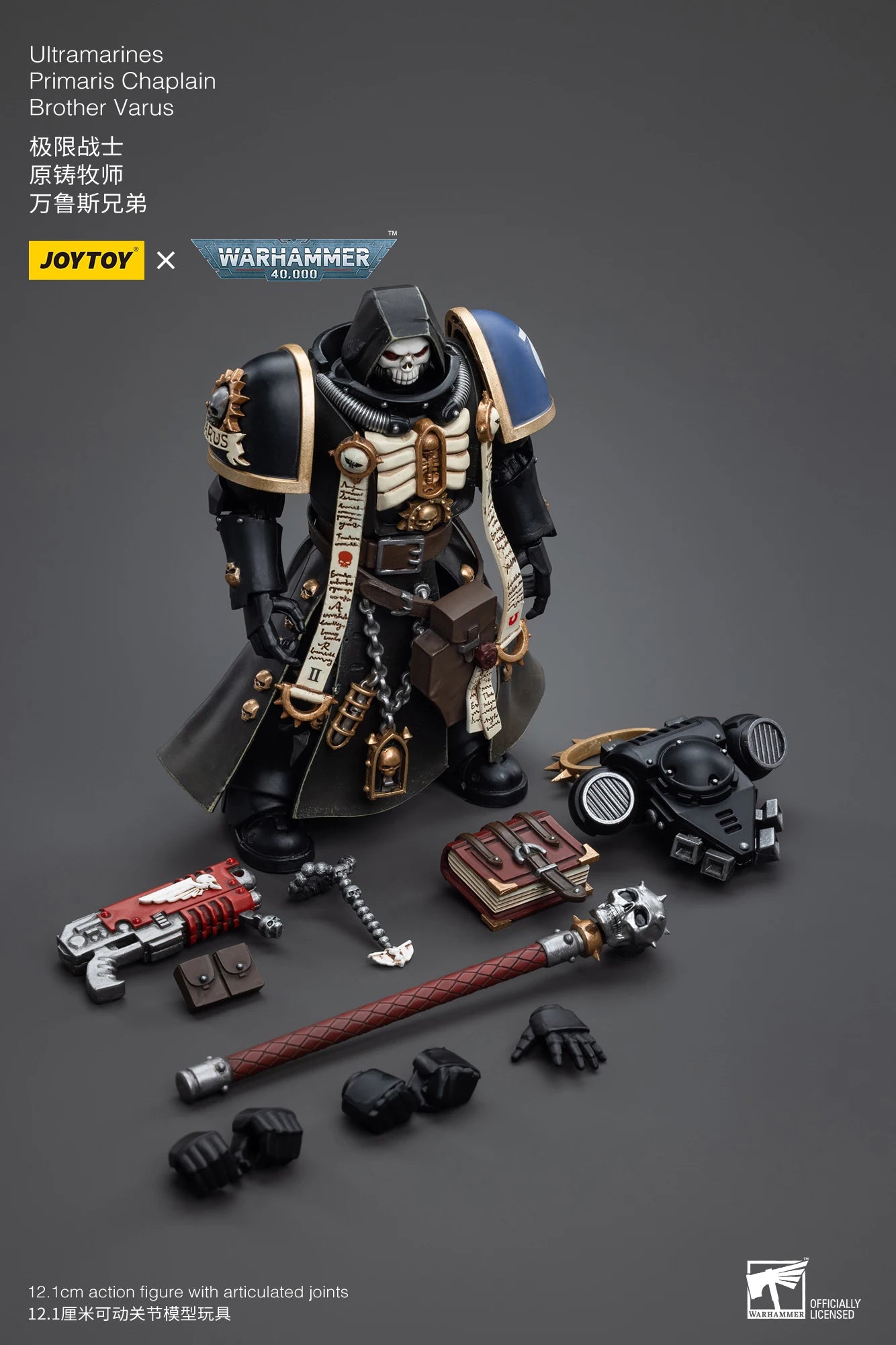 JOYTOY 1/18 Action Figure Primaris Chaplain Brother Varus Anime Collection Military Model