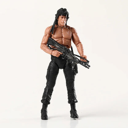 NECA First Blood John J Rambo Action Figure PVC Brinquedos