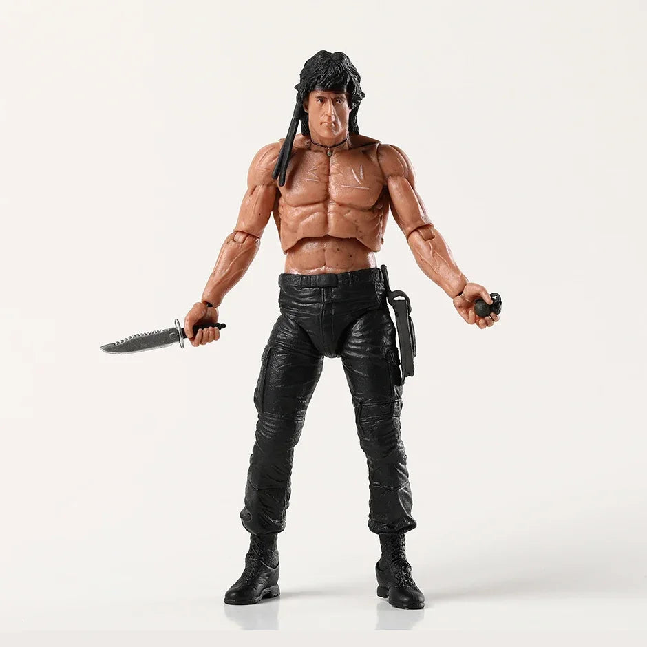 NECA First Blood John J Rambo Action Figure PVC Brinquedos