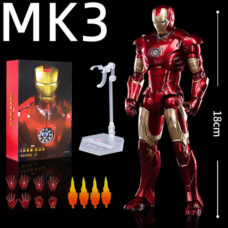 ZD 1/5 Iron Man MK3 Original Iron Monger Marvel legends LED lighting 10th Anniversary