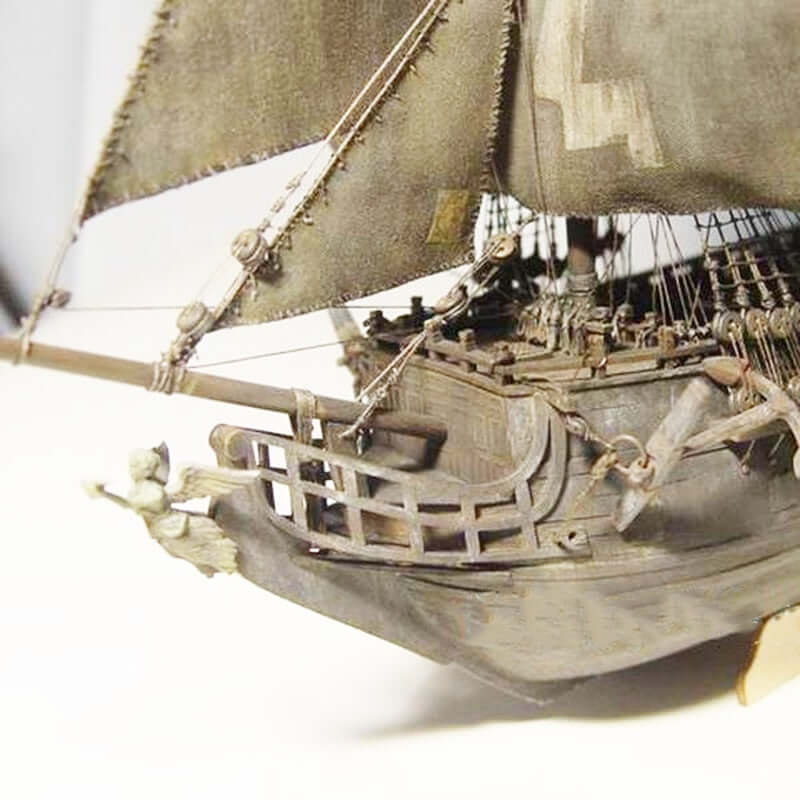 Scale 1:96 Pirates of The Caribbean Black Pearl Wooden Sailboat Model Kit