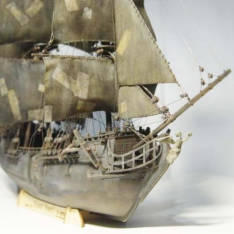 Scale 1:96 Pirates of The Caribbean Black Pearl Wooden Sailboat Model Kit