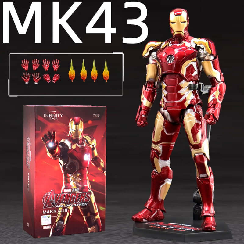 ZD 1/5 Iron Man MK3 Original Iron Monger Marvel legends LED lighting 10th Anniversary