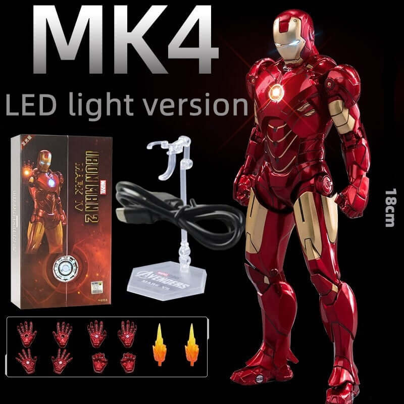 ZD 1/5 Iron Man MK3 Original Iron Monger Marvel legends LED lighting 10th Anniversary