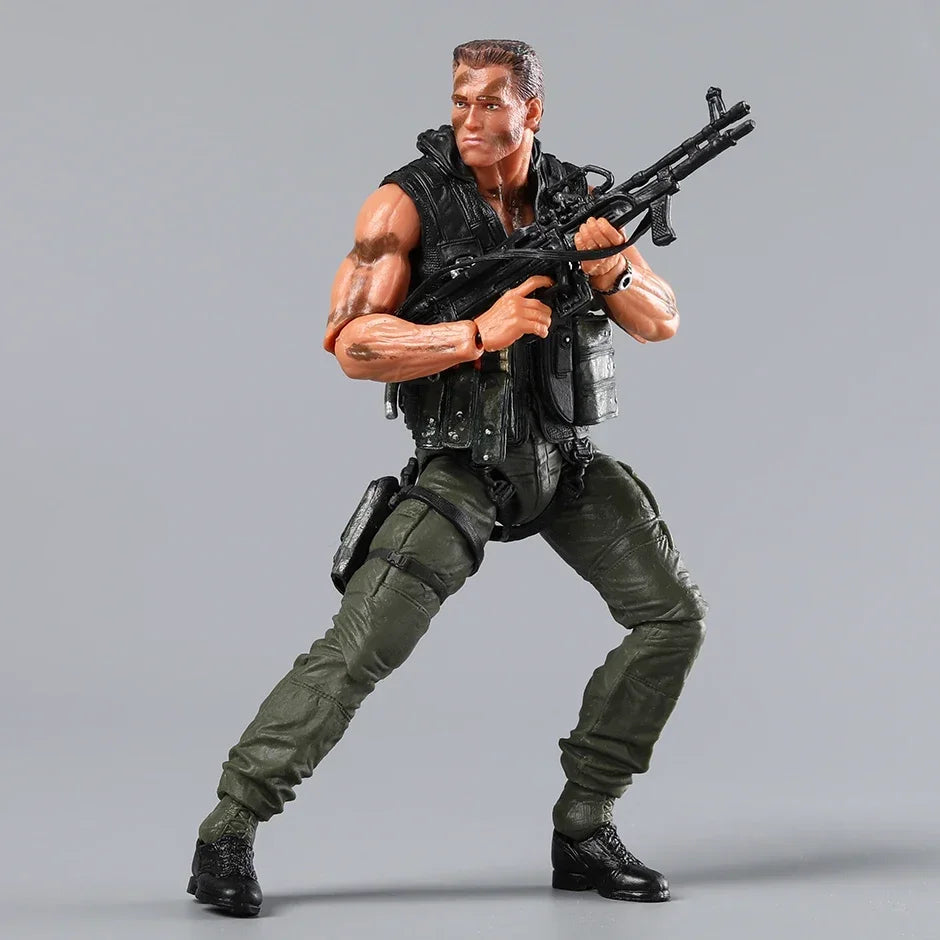 NECA Commando John Matrix Schwarzenegger PVC Action Figure with Accessories