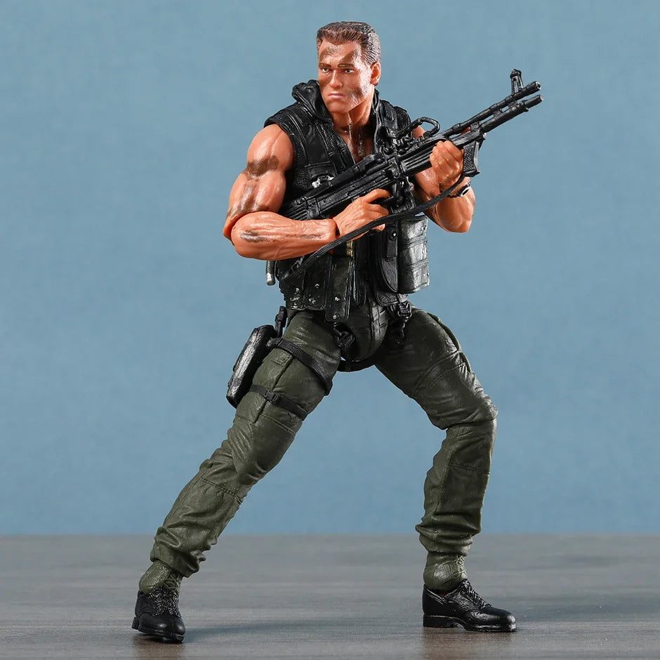 NECA Commando John Matrix Schwarzenegger PVC Action Figure with Accessories