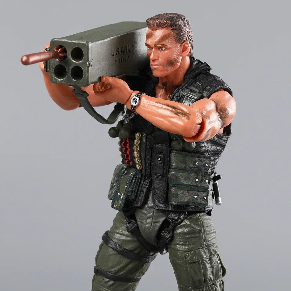 NECA Commando John Matrix Schwarzenegger PVC Action Figure with Accessories