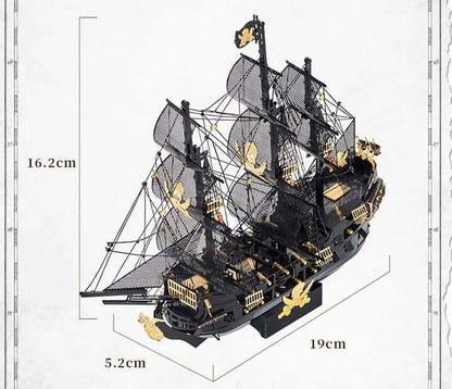 MMZ MODEL 3D metal puzzle Pirate Ship Assembly DIY - ardens toys