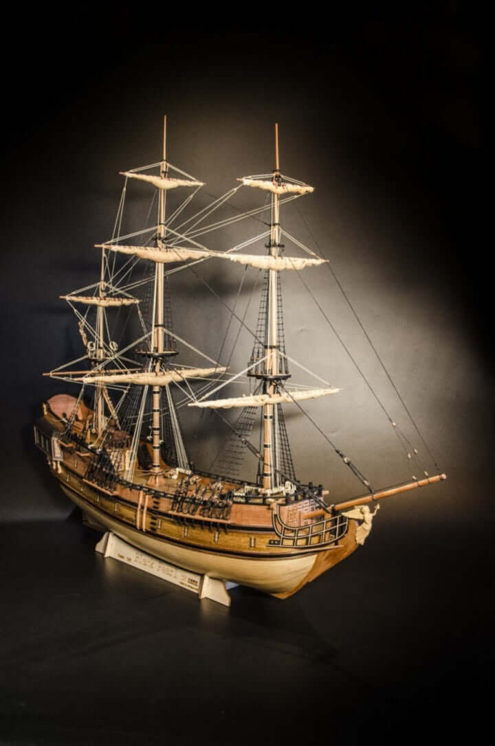 Model ship kits, 1/48 scale Black Pearl model kit large scale wood ship - ardens toys